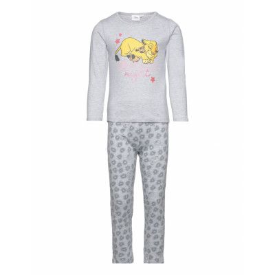 Løvernes Konge Pyjama Long Grå