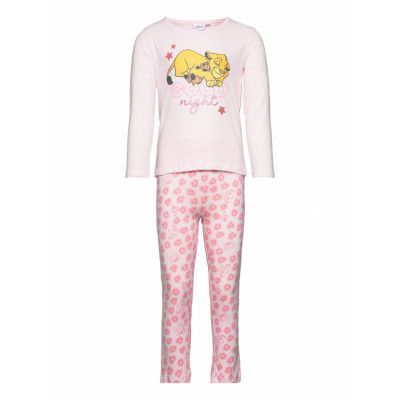 Pyjama Long Pyjamas Set Rosa Løvernes Konge