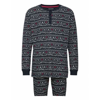 Pyjama Long *Villkorat Erbjudande Pyjamas Svart Schiesser