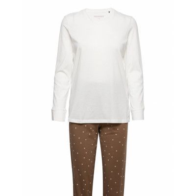 Pyjama Long Pyjamas Vit Schiesser