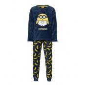 Long Pyjama Pyjamas Set Marinblå Minions