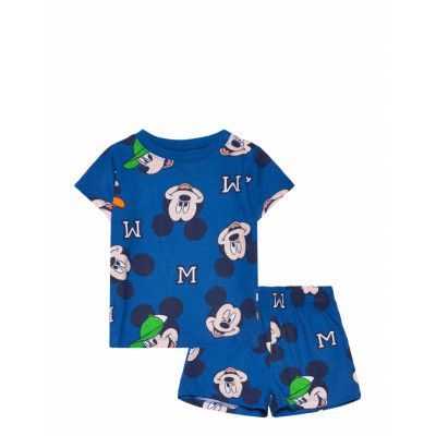 Mickey Mouse Pyjama Blå