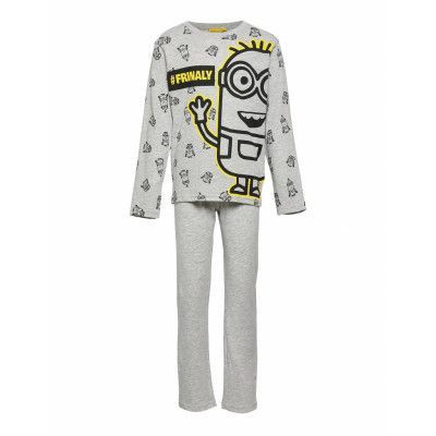 Pyjama Pyjamas Set Grå Minions