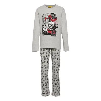 Pyjama Pyjamas Set Grå Minions