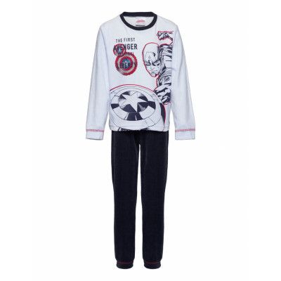 Pyjama Pyjamas Set Multi/mönstrad Captain America