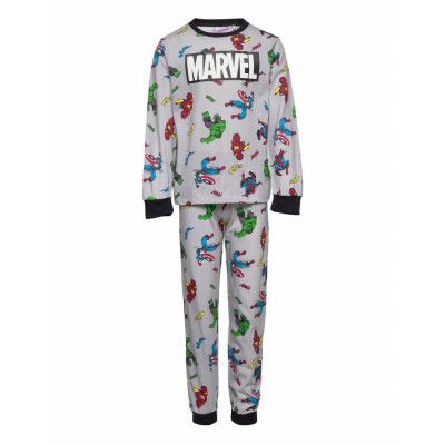 Pyjama Pyjamas Set Multi/mönstrad Marvel