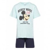 Pyjama *Villkorat Erbjudande Pyjamas Set Multi/mönstrad Mickey Mouse