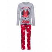 Pyjalong Imprime *Villkorat Erbjudande Pyjamas Set Multi/mönstrad Minnie Mouse
