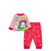 Pyjama Pyjamas Set Röd Mickey Mouse