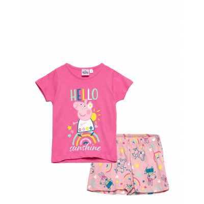 Pyjama *Villkorat Erbjudande Pyjamas Set Rosa Gurli Gris