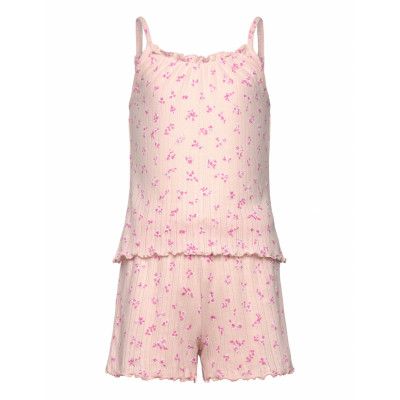 Lindex Pyjama Set Pointelle Singlet A Rosa