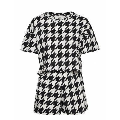 Pyjama Set Shorts Top Houndsto Pyjamas Multi/mönstrad *Villkorat Erbjudande Lindex