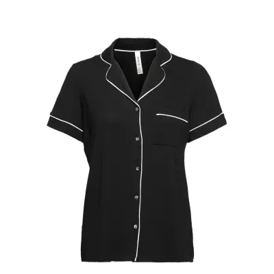 Pyjama Shirt Jersey Cissi Top Svart Lindex