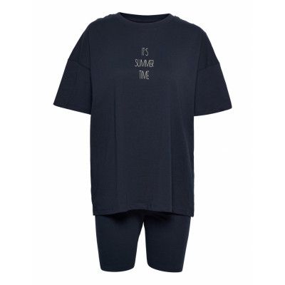 Pyjama Short Pyjamas Blå Schiesser