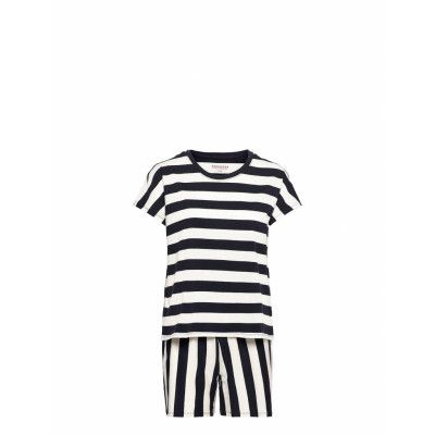 Pyjama Short Pyjamas Multi/mönstrad Schiesser