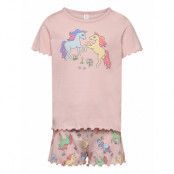 Lindex Pyjama Tee Shorts Set Unicorn Rosa