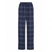 Lindex Pyjama Trousers Y D Check Marinblå