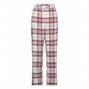 Pyjama Trousers Y D Check Pyjamasbyxor Mjukisbyxor Rosa Lindex