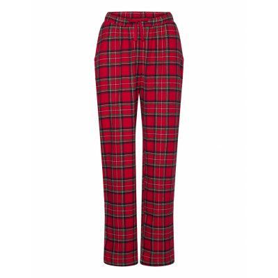 Pyjama Trousers Y D Check Pyjamasbyxor Mjukisbyxor Red Lindex