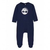 Pyjamas + Pull On Hat Set Pyjamas Set Blå Timberland