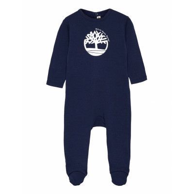 Pyjamas + Pull On Hat Set Pyjamas Set Blå Timberland