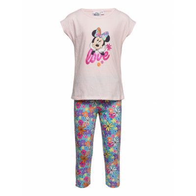 Pyjamas 3/4 Pyjamas Set Multi/patterned Minnie Mouse