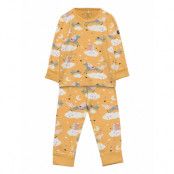 Pyjamas Aop Preschool Pyjamas Set Gul Polarn O. Pyret