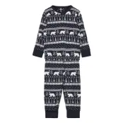 Pyjamas Aop Preschool Pyjamas Set Multi/mönstrad Polarn O. Pyret