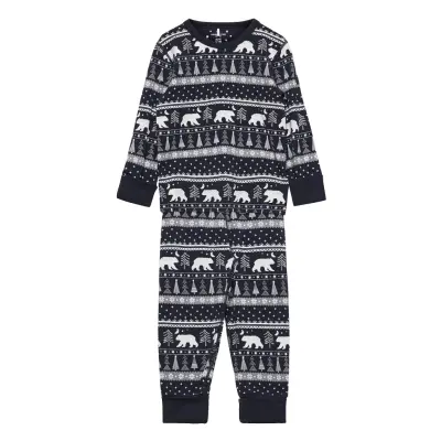 Pyjamas Aop Preschool Pyjamas Set Multi/mönstrad Polarn O. Pyret