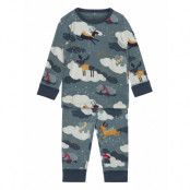 Pyjamas Aop Preschool Pyjamas Set Multi/mönstrad Polarn O. Pyret