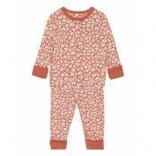 Pyjamas Aop Preschool Pyjamas Set Orange Polarn O. Pyret