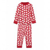 Pyjamas Aop Preschool Pyjamas Set Röd Polarn O. Pyret
