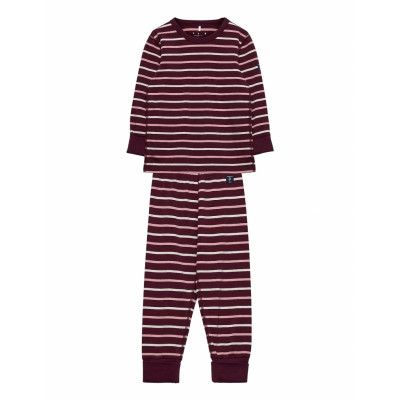 Pyjamas Aop Preschool Pyjamas Set Röd Polarn O. Pyret