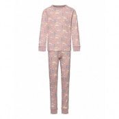 Pyjamas Aop Preschool Pyjamas Set Rosa Polarn O. Pyret