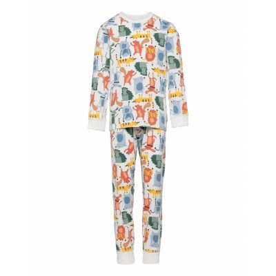 Pyjamas Aop Preschool Pyjamas Set Vit Polarn O. Pyret