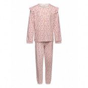 Minymo Pyjamas Ls Set Aop Rosa