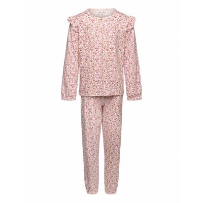 Minymo Pyjamas Ls Set Aop Rosa