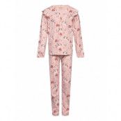 Pyjamas Ls Set Aop Pyjamas Set Rosa Minymo