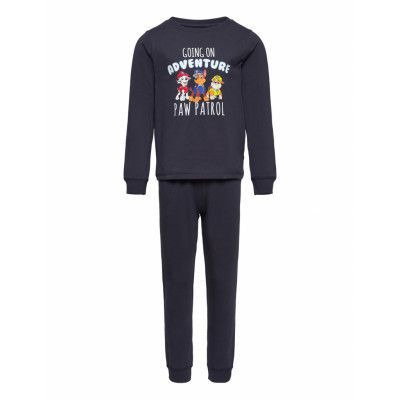 Pyjamas Ls Set Pyjamas Set Navy Minymo