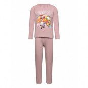 Pyjamas Ls Set *Villkorat Erbjudande Pyjamas Set Rosa Minymo