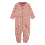 Pyjamas Mushroom Aop Långärmad Bodysuit Rosa Lindex