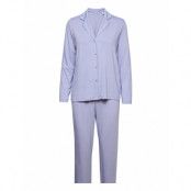 Spot Print Pyjama Set, Lenzing™ Ecovero™ *Villkorat Erbjudande Pyjamas Lila Esprit Bodywear Women