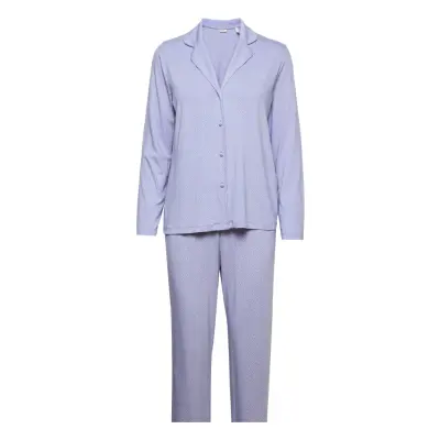 Spot Print Pyjama Set, Lenzing™ Ecovero™ *Villkorat Erbjudande Pyjamas Lila Esprit Bodywear Women