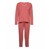 Pyjama Set With Lace Detailing Pyjamas Rosa Esprit Bodywear Women