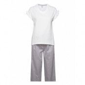 Pyjama Set With A Jersey Top Pyjamas Vit Esprit Bodywear Women