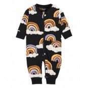 Pyjamas Rainbows Aop Långärmad Bodysuit Svart Lindex