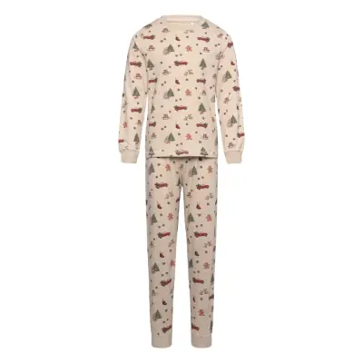 Minymo Pyjamas Set Aop Beige
