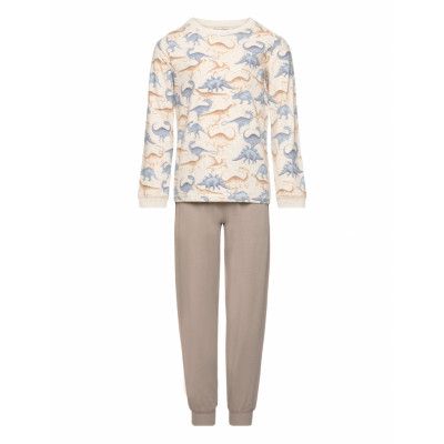 Pyjamas Set Ls Aop Pyjamas Set Multi/mönstrad Minymo