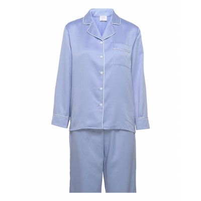 Pyjamas Set Pyjamas Blå Enkel Studio