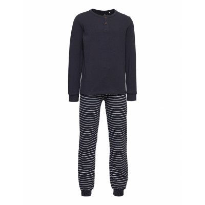Pyjamas Set -Organic *Villkorat Erbjudande Pyjamas Set Marinblå En Fant